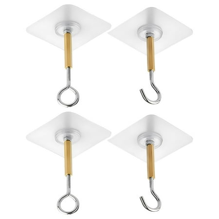 Yuanmiaoke 4pcs Adhesive Hooks Wall Ceiling Hooks Cabinet Hooks Hanging Towel Lights Coat Hooks
Yuanmiaoke 4pcs Adhesive Hooks Wall Ceiling Hooks Cabinet Hooks Hanging Towel Lights Coat Hooks
