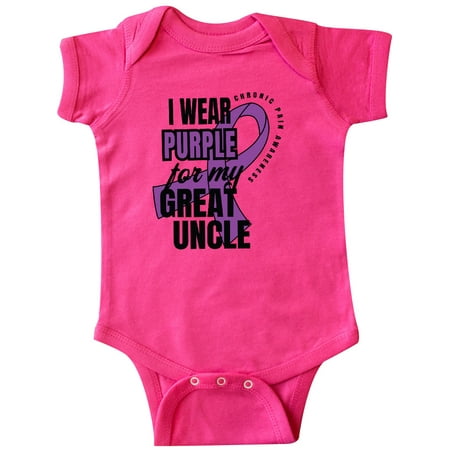 Inktastic Chronic Pain I Wear Purple For My Great Uncle Gift Baby Boy or Baby Girl Bodysuit
Inktastic Chronic Pain I Wear Purple For My Great Uncle Gift Baby Boy or Baby Girl Bodysuit