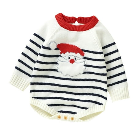 QBGSAY Toddler Girls Bodysuits Infant Baby Boys Christmas Knit Romper Sweater Onesie Santa Long Sleeve Striped Warm Winter Clothes Lightweight Boys Girls Romper White
QBGSAY Toddler Girls Bodysuits Infant Baby Boys Christmas Knit Romper Sweater Onesie Santa Long Sleeve Striped Warm Winter Clothes Lightweight Boys Girls Romper White