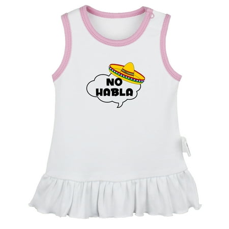 No Habla Funny Dresses For Baby Newborn Babies Skirts Infant Princess Dress 0-24M Kids Graphic Clothes (White Sleeveless Dresses 6-12 Months)
No Habla Funny Dresses For Baby Newborn Babies Skirts Infant Princess Dress 0-24M Kids Graphic Clothes (White Sleeveless Dresses 6-12 Months)