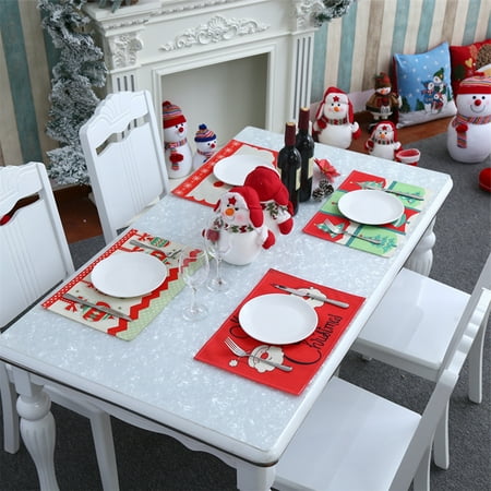 GROFRY Christmas Placemat Eco-friendly Cartoon Pattern Fabric Christmas Tree Printed Table Placemat for Home
GROFRY Christmas Placemat Eco-friendly Cartoon Pattern Fabric Christmas Tree Printed Table Placemat for Home