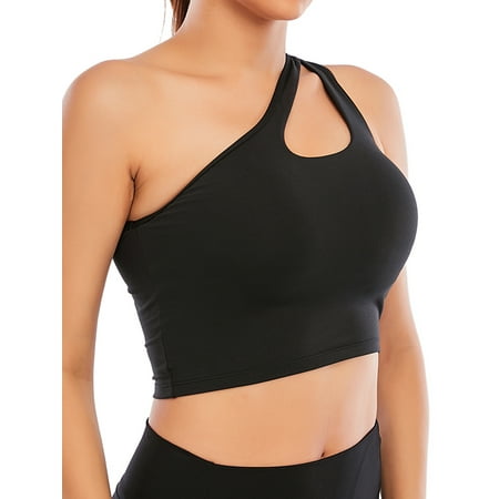 SHCKE Women s One Shoulder Sports Bras Medium Impact Support Yoga Bra Wirefree Sexy Cute Crop Top Bras with Removable Cups
SHCKE Women s One Shoulder Sports Bras Medium Impact Support Yoga Bra Wirefree Sexy Cute Crop Top Bras with Removable Cups