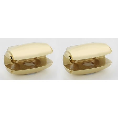 Alno A6650 Royale 1-5/8 Wide Glass Shelf Mounting Brackets - Brass