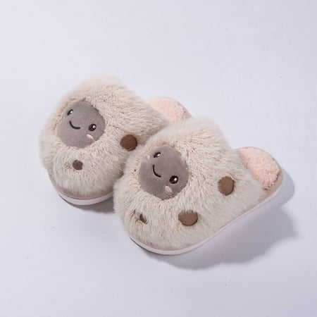 Fashion Autumn And Winter Boys And Girls Slippers Flat Bottom Soft Lightweight Comfortable Warm Cute Cartoon Face Pattern Gray 150
Fashion Autumn And Winter Boys And Girls Slippers Flat Bottom Soft Lightweight Comfortable Warm Cute Cartoon Face Pattern Gray 150