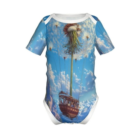 Lukts Dandelion Hot Air Balloon Print Baby Short Sleeve Romper Onesie for Newborn Baby Boys and Girls-2 Years
Lukts Dandelion Hot Air Balloon Print Baby Short Sleeve Romper Onesie for Newborn Baby Boys and Girls-2 Years