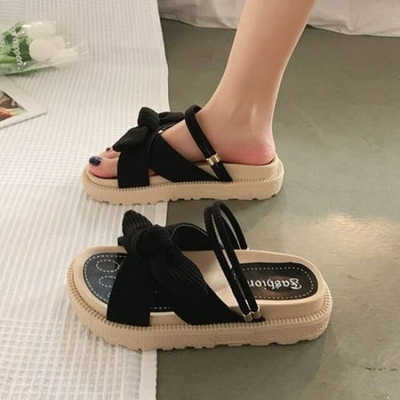 CoCopeaunt New Ladies Slipper Sandals Summer Fashion Student Platform Roman Style Flats Indoor Slippers Bow Sandals Women Slippers
CoCopeaunt New Ladies Slipper Sandals Summer Fashion Student Platform Roman Style Flats Indoor Slippers Bow Sandals Women Slippers