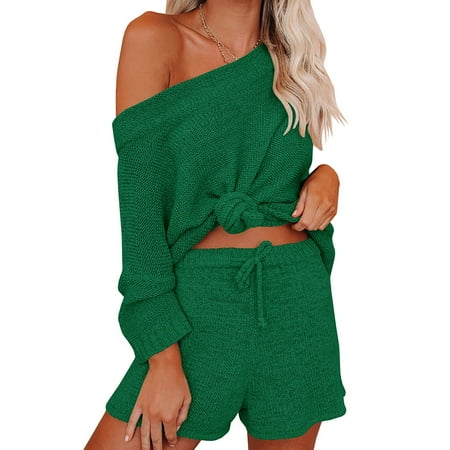 Remikst Women s Spring And Autumn Two-Piece Jacket + Shorts Thin Knitted Pajamas Set
Remikst Women s Spring And Autumn Two-Piece Jacket + Shorts Thin Knitted Pajamas Set