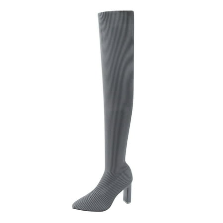 PMUYBHF Women High Heel Boots Autumn And Winter Fashion Comfortable Pointed Toe Thick Heel Stretch Knit Solid Color 42.98
PMUYBHF Women High Heel Boots Autumn And Winter Fashion Comfortable Pointed Toe Thick Heel Stretch Knit Solid Color 42.98