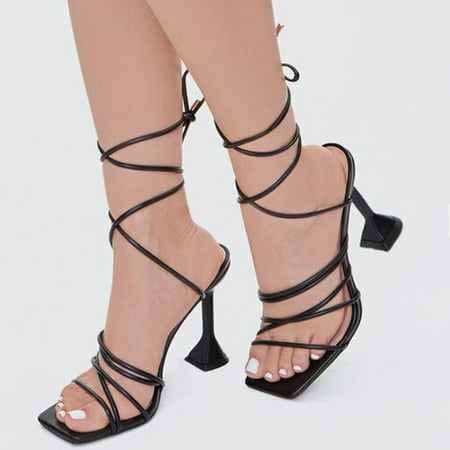 Sandals Women s Fashion Solid Color Leather Wineglass Heel Strap High Heel Sandals
Sandals Women s Fashion Solid Color Leather Wineglass Heel Strap High Heel Sandals