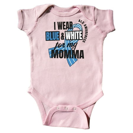 Inktastic I Wear Blue and White For My Momma ALS Awareness Gift Baby Boy or Baby Girl Bodysuit
Inktastic I Wear Blue and White For My Momma ALS Awareness Gift Baby Boy or Baby Girl Bodysuit