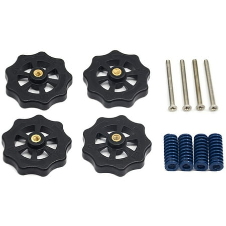4 Pcs Upgraded Hand Twist Leveling Nut Diameter 40mm+ 4PCS Hot Bed Compression Mould Die Springs + 4PCS M3X35 Screws
4 Pcs Upgraded Hand Twist Leveling Nut Diameter 40mm+ 4PCS Hot Bed Compression Mould Die Springs + 4PCS M3X35 Screws