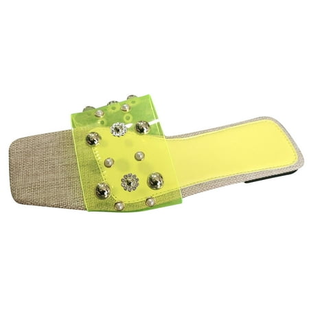 Jsezml Womens Sandals Dressy Summer Casual Slide Flats Sandal Open Toe Comfortable Beach Slipper Pearl Rhinestones Sandals
Jsezml Womens Sandals Dressy Summer Casual Slide Flats Sandal Open Toe Comfortable Beach Slipper Pearl Rhinestones Sandals