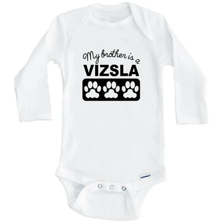 My Brother Is A Vizsla One Piece Baby Bodysuit One Piece Baby Bodysuit (Long Sleeve) 6-9 Months White
My Brother Is A Vizsla One Piece Baby Bodysuit One Piece Baby Bodysuit (Long Sleeve) 6-9 Months White