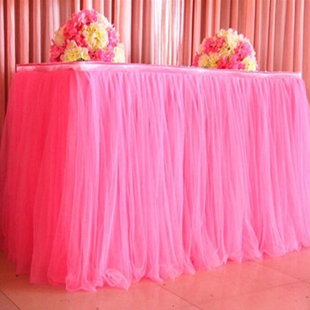 snorda Table Skirt Cover Birthday Wedding Festive Party Decor Table Cloth