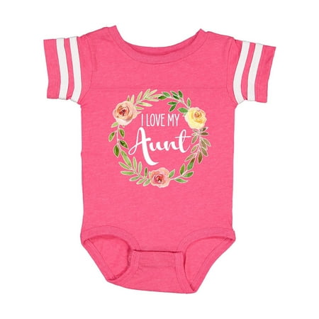 Inktastic I Love my Aunt- flower circle Gift Baby Boy or Baby Girl Bodysuit