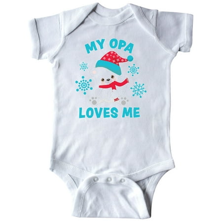 Inktastic Polar Bear My Opa Loves Me in Santa Hat with Snowflakes Gift Baby Boy or Baby Girl Bodysuit
Inktastic Polar Bear My Opa Loves Me in Santa Hat with Snowflakes Gift Baby Boy or Baby Girl Bodysuit