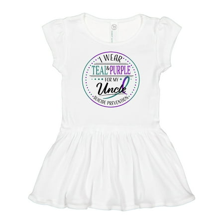 Inktastic Suicide Prevention- I Wear Teal and Purple for My Uncle Girls Baby Dress
Inktastic Suicide Prevention- I Wear Teal and Purple for My Uncle Girls Baby Dress