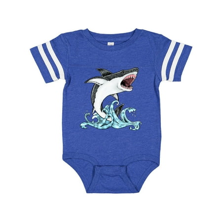 Inktastic Great White Shark Jumping Gift Baby Boy or Baby Girl Bodysuit