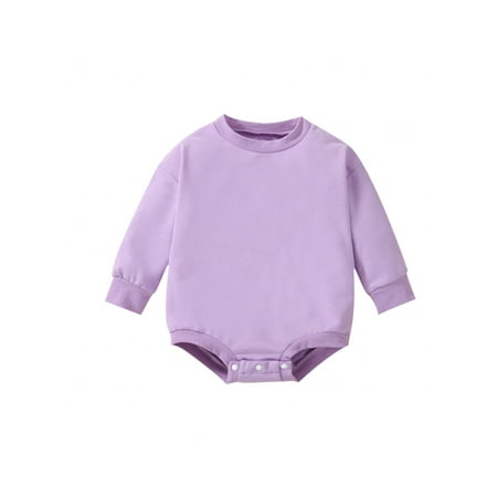 Sunisery 3 Colors Newborn Baby Girls Boys Crewneck Sweatshirt Jumpsuits Solid Long Sleeve Autumn Rompers Outfits 0-24M
Sunisery 3 Colors Newborn Baby Girls Boys Crewneck Sweatshirt Jumpsuits Solid Long Sleeve Autumn Rompers Outfits 0-24M