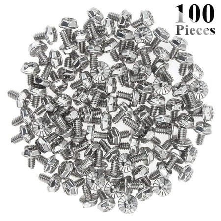 SENRISE 100pcs Toothed Hex 6/32 Screws Assortment Kit Phillips Tips Motherboard Computer PC Case Screws
SENRISE 100pcs Toothed Hex 6/32 Screws Assortment Kit Phillips Tips Motherboard Computer PC Case Screws