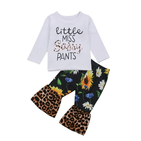 Baby s Leopard Printed Suit Round Neck Lettering Top Elastic Head High Waist Bell-Bottom Trousers
Baby s Leopard Printed Suit Round Neck Lettering Top Elastic Head High Waist Bell-Bottom Trousers
