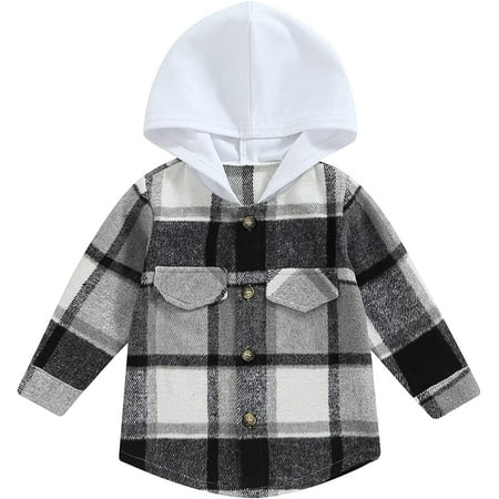 PIKADINGNIS Toddler Baby Boy Flannel Plaid Jacket Long Sleeve Button Down Hooded Shirts Coats Shacket Casual Fall Winter Clothes
PIKADINGNIS Toddler Baby Boy Flannel Plaid Jacket Long Sleeve Button Down Hooded Shirts Coats Shacket Casual Fall Winter Clothes
