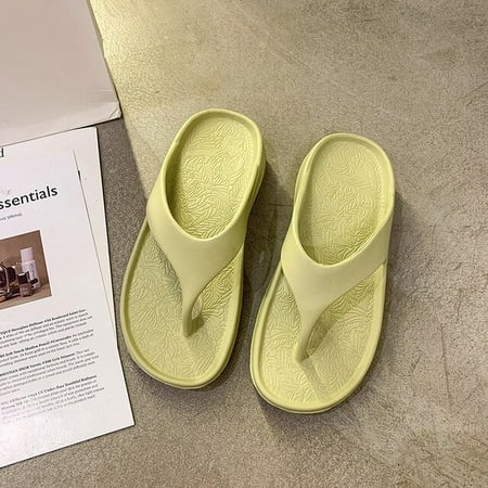 CoCopeaunt Summer Flip-flops Home Indoor and Outdoor Wear High Thick Bottom Non-slip Beach Slippers Casual Soft Sandals Womens Slippers
CoCopeaunt Summer Flip-flops Home Indoor and Outdoor Wear High Thick Bottom Non-slip Beach Slippers Casual Soft Sandals Womens Slippers
