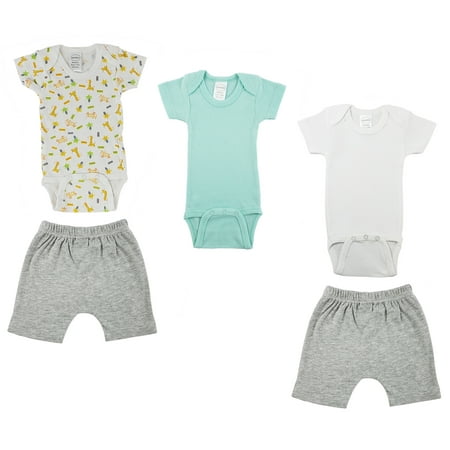 Bambini Mix N Match Short Sleeve Bodysuits & Shorts Outfit Sets 5pc (Baby Boys or Baby Girls Unisex)
Bambini Mix N Match Short Sleeve Bodysuits & Shorts Outfit Sets 5pc (Baby Boys or Baby Girls Unisex)