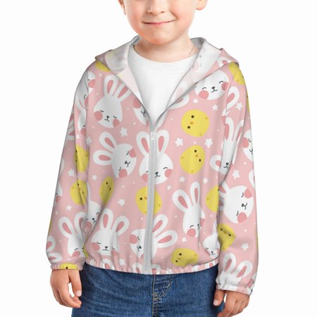 Vsdgher Rabbit And Chick Kids Sun Protection Hoodie with Zip Rash Guard Tops Children s Long Sleeve Sun Protection Clothing - 18 Months
Vsdgher Rabbit And Chick Kids Sun Protection Hoodie with Zip Rash Guard Tops Children s Long Sleeve Sun Protection Clothing - 18 Months