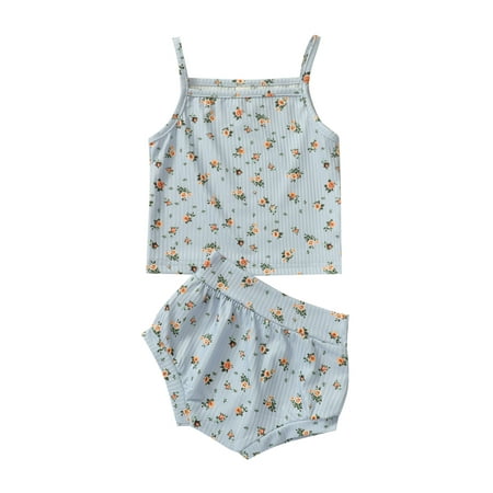 Xingqing Baby Girl Summer Cotton Floral Sleeveless Tops High Waist Shorts Bloomers Pajamas Sets
Xingqing Baby Girl Summer Cotton Floral Sleeveless Tops High Waist Shorts Bloomers Pajamas Sets