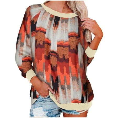 ViLaViDe Women Womens Summer Tops Casual Fashion Western Ethnic Print Long Sleeve Round Neck T Shirts for Dress Womens Solid Color T Shirts Brown 2XL
ViLaViDe Women Womens Summer Tops Casual Fashion Western Ethnic Print Long Sleeve Round Neck T Shirts for Dress Womens Solid Color T Shirts Brown 2XL