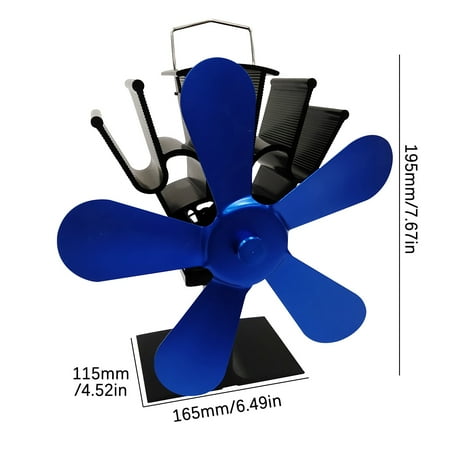 Small Fan Small Fan Small Fan Stove Fan Wood Stove Fan Fireplace Fan Heat-powered Fan With 5 Blades Blue
Small Fan Small Fan Small Fan Stove Fan Wood Stove Fan Fireplace Fan Heat-powered Fan With 5 Blades Blue