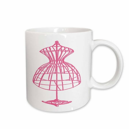 3dRose Pink Dress Form Ceramic Mug 11-ounce 
3dRose Pink Dress Form Ceramic Mug 11-ounce