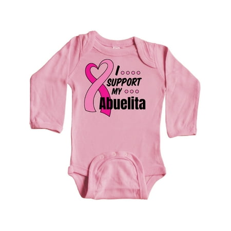 Inktastic Breast Cancer Awareness I Support My Abuelita Pink Ribbon Gift Baby Boy or Baby Girl Long Sleeve Bodysuit
Inktastic Breast Cancer Awareness I Support My Abuelita Pink Ribbon Gift Baby Boy or Baby Girl Long Sleeve Bodysuit
