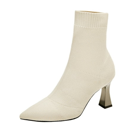 YUHAOTIN Womens High Heels Shoes Ladies Fashion Breathable Multi Color Knitted Mesh Pointed Thick High Heel Short Boots Women High Heels Women s Sandals Black Dressy
YUHAOTIN Womens High Heels Shoes Ladies Fashion Breathable Multi Color Knitted Mesh Pointed Thick High Heel Short Boots Women High Heels Women s Sandals Black Dressy