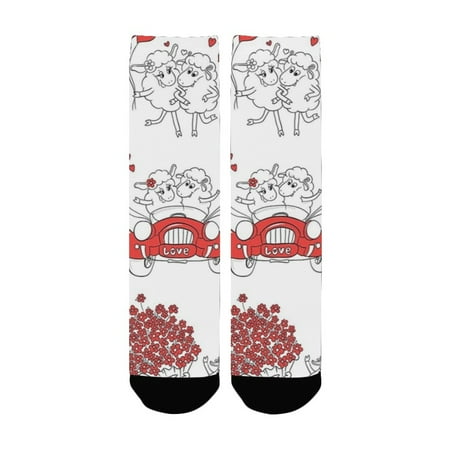 Love Decor Collection Couple In Love Funny Pictures Happy Sheep Wedding Doodle Style Illustration Women s Custom Socks (Made In USA)
Love Decor Collection Couple In Love Funny Pictures Happy Sheep Wedding Doodle Style Illustration Women s Custom Socks (Made In USA)
