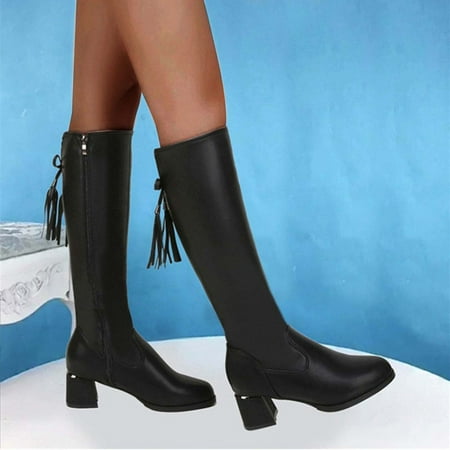 Qepwscx Boots For Women Knee High High Boots Women Women S Middle Knee High Boots Chunky Heel Side Zipper Fashion Winter Boots Woman Boots
Qepwscx Boots For Women Knee High High Boots Women Women S Middle Knee High Boots Chunky Heel Side Zipper Fashion Winter Boots Woman Boots