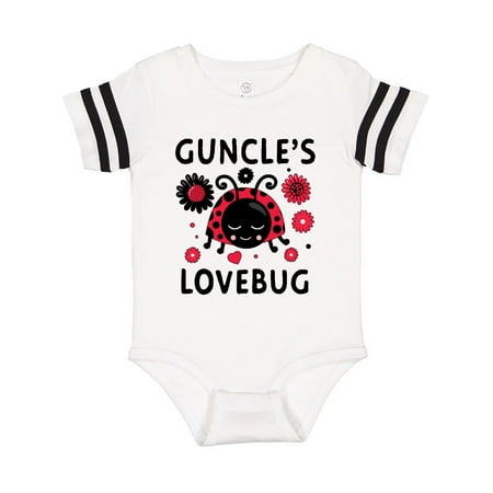 Inktastic Valentine s Day Guncle s Lovebug Gift Baby Boy or Baby Girl Bodysuit