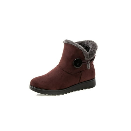 UKAP Women s Solid Color Ankle Boots Zip Closure Anti Slip Round Toe Warm Flat Boots
UKAP Women s Solid Color Ankle Boots Zip Closure Anti Slip Round Toe Warm Flat Boots
