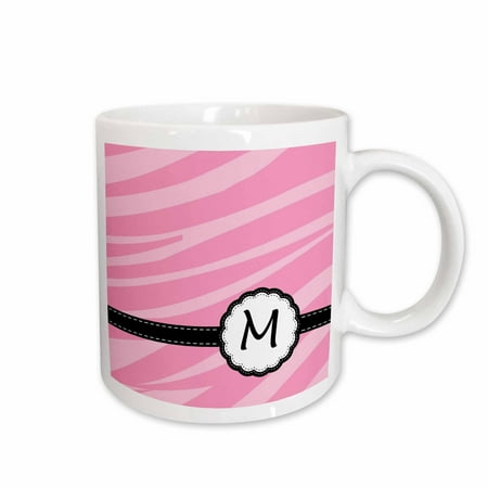 3dRose Monogram Letter M pink zebra print chic girly art Ceramic Mug 11-ounce
3dRose Monogram Letter M pink zebra print chic girly art Ceramic Mug 11-ounce