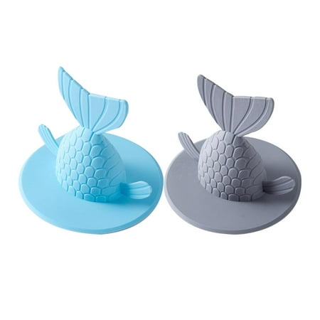 2pcs Grey and Blue Floor Drain Sink Plug Fishtail Cover Kitchen Sink Deodorant Strainer Plug Covering Pad with Wide Rim for Kitc
2pcs Grey and Blue Floor Drain Sink Plug Fishtail Cover Kitchen Sink Deodorant Strainer Plug Covering Pad with Wide Rim for Kitc