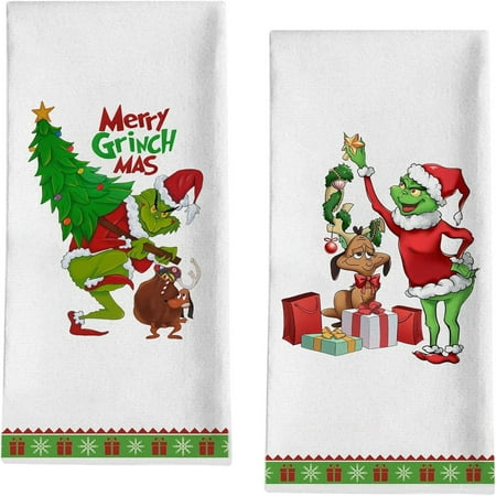 New Arrival! Grinch Christmas Decorations 2Pc Towel Dish Cloth Hand Towel Dishcloth Dish Towel Scrub Kitchen Absorbent Towel Dish Cloth Xmas_#O 018F
New Arrival! Grinch Christmas Decorations 2Pc Towel Dish Cloth Hand Towel Dishcloth Dish Towel Scrub Kitchen Absorbent Towel Dish Cloth Xmas_#O 018F