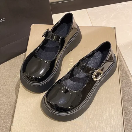 Women‘s Flower Buckle Decor Platform Mary Jane Shoes Solid Color Round Toe Faux Leather Shoes Women‘s Footwear
Women‘s Flower Buckle Decor Platform Mary Jane Shoes Solid Color Round Toe Faux Leather Shoes Women‘s Footwear