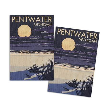 Pentwater Michigan Full Moon Night Scene (4x6 Birch Wood Postcards 2-Pack Stationary Rustic Home Wall Decor)
Pentwater Michigan Full Moon Night Scene (4x6 Birch Wood Postcards 2-Pack Stationary Rustic Home Wall Decor)