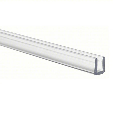 Clear Shock Resistant Polycarbonate U-Channel - Outside Height 0.400 - Outside Width 0.490 - 2 Ft.