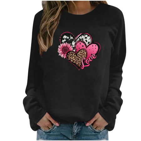 Aueoeo Fall Tops for Women Winter Workout Clothes for Women Women Fashion Casual Valentine s Day Print Long Sleeve Tops Hoodless Sweatshirts
Aueoeo Fall Tops for Women Winter Workout Clothes for Women Women Fashion Casual Valentine s Day Print Long Sleeve Tops Hoodless Sweatshirts