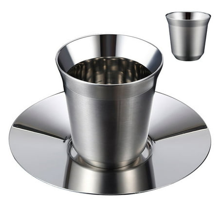 SunSunrise 160ml Double Wall Heat Insulation Stainless Steel Espresso Coffee Vacuum Cup
SunSunrise 160ml Double Wall Heat Insulation Stainless Steel Espresso Coffee Vacuum Cup