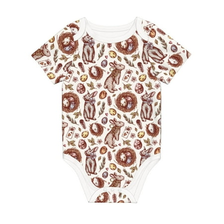 Coaee Rabbit And Egg for Soft Cotton Baby Short-Sleeve Bodysuit Baby Girls Boys Bodysuit Romper
Coaee Rabbit And Egg for Soft Cotton Baby Short-Sleeve Bodysuit Baby Girls Boys Bodysuit Romper