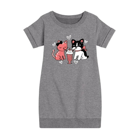 Instant Message - Cat And Dog With Milkshake - Toddler And Youth Girls Fleece Dress
Instant Message - Cat And Dog With Milkshake - Toddler And Youth Girls Fleece Dress