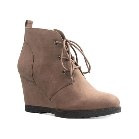 American Rag Womens Kiraa Heeled Almond Toe Booties Taupe 8 Medium (B M)